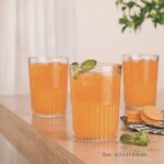 لیوان شیاردار لیمون