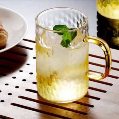 لیوان پیرکس دسته عسلی